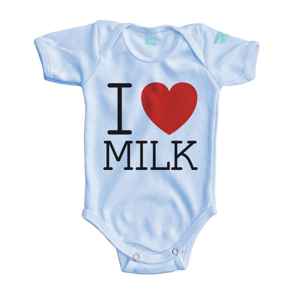 Body Bebé para bebe I Love Milk - MarchanteMX