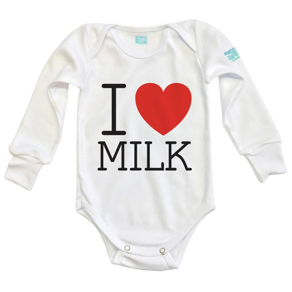 Body Bebé para bebe I Love Milk - MarchanteMX