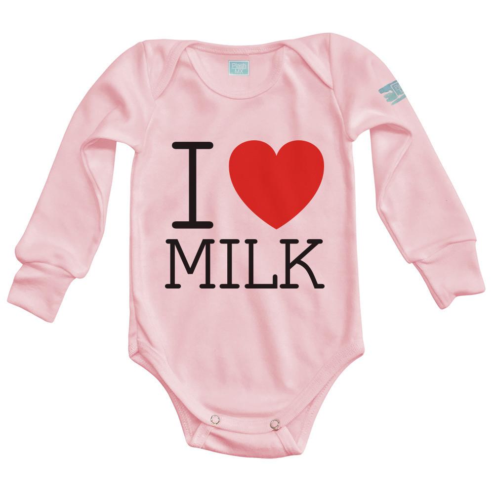 Body Bebé para bebe I Love Milk - MarchanteMX