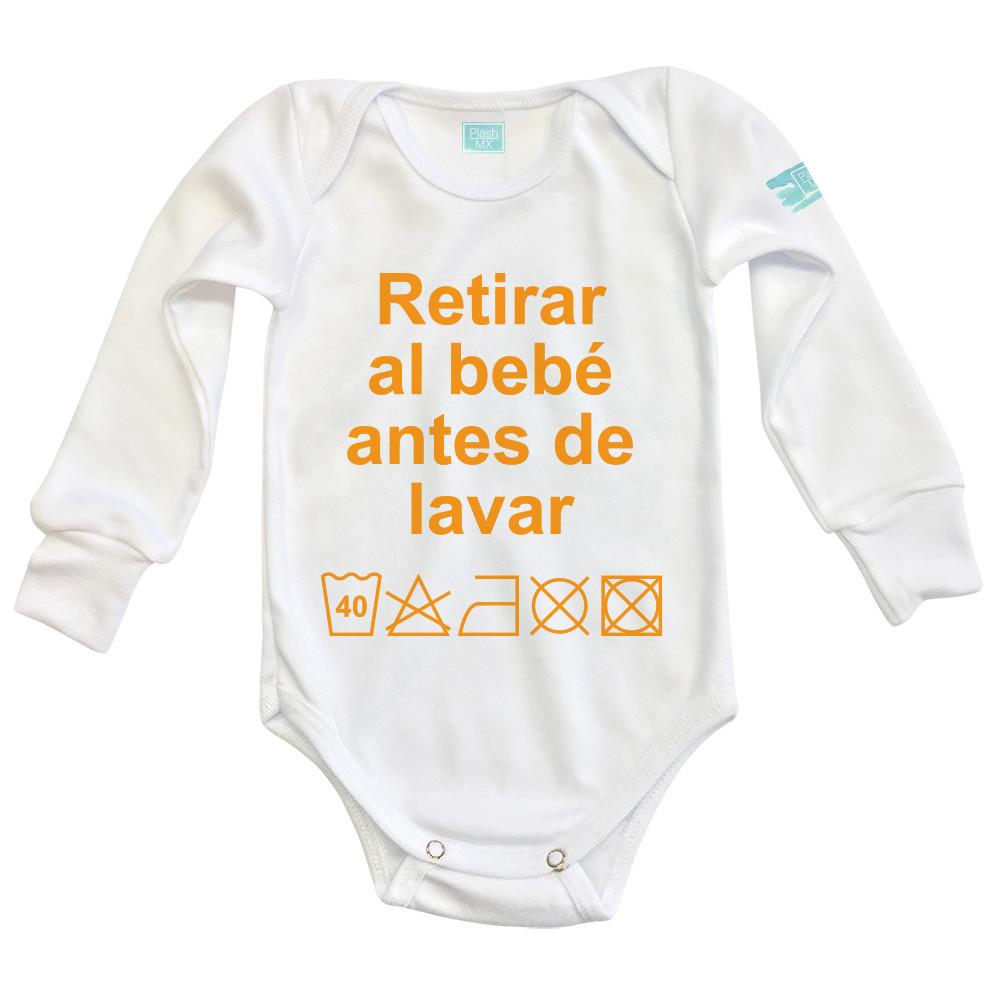 Body Bebe Retirar al Bebe Antes de Lavar - MarchanteMX