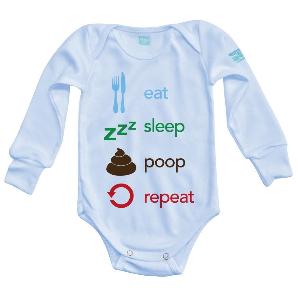 Body Bebé Eat, Sleep, Poop, Repeat - MarchanteMX