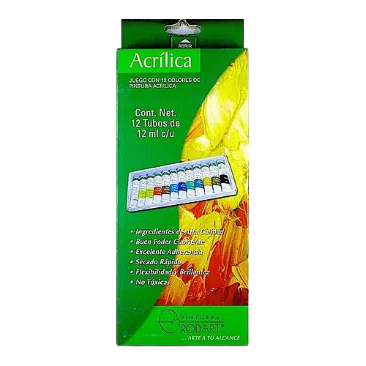 Pinturas Acrílicas En Tubo De 12ml - MarchanteMX