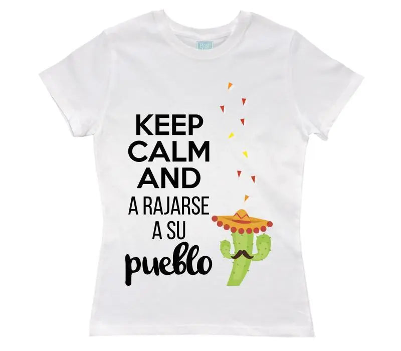 Playera A Rajarse a su Pueblo Blanco / EEG / Dama - Coveme - vista lateral