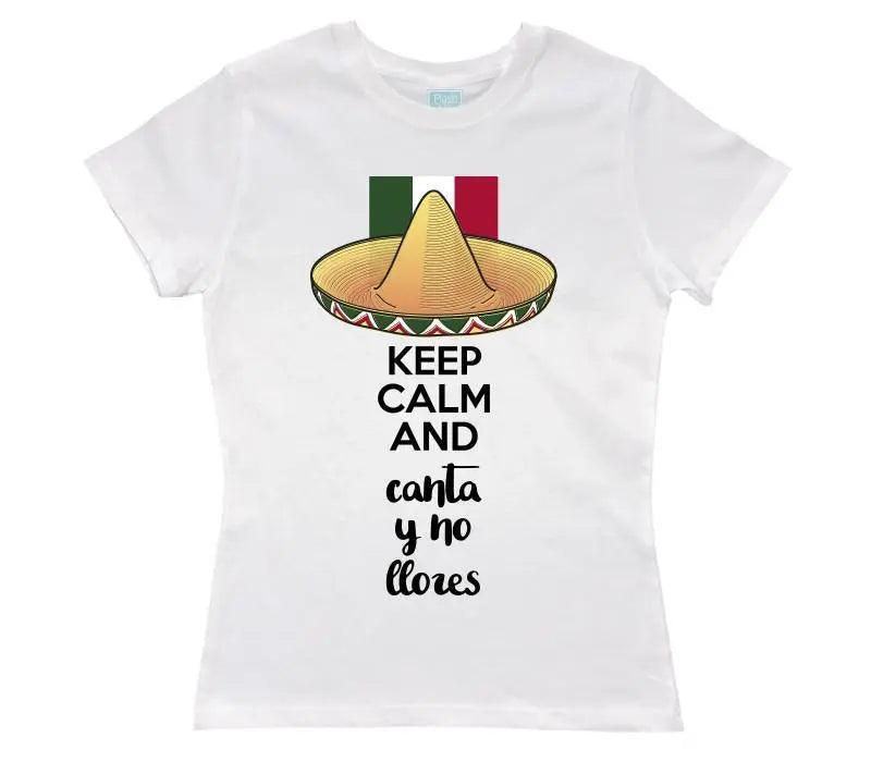 Playera Canta Sombrero Blanco / EEG / Dama - PLASH - vista lateral