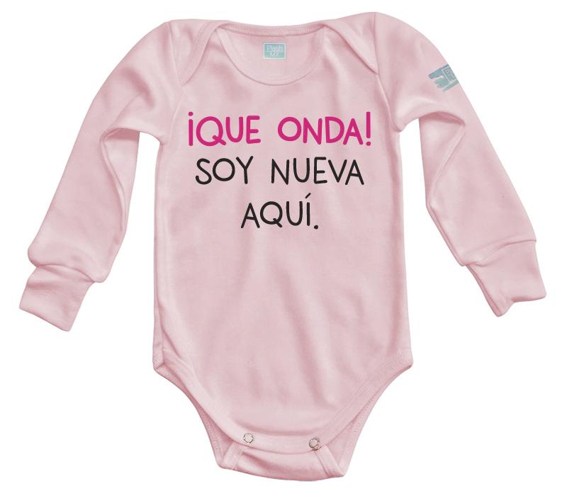 Body Bebe Que Onda Niña - MarchanteMX