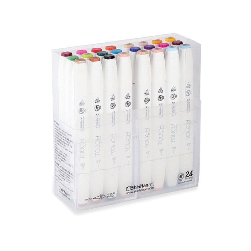 TOUCH - Maletín con 24 marcadores brush no. 12400
