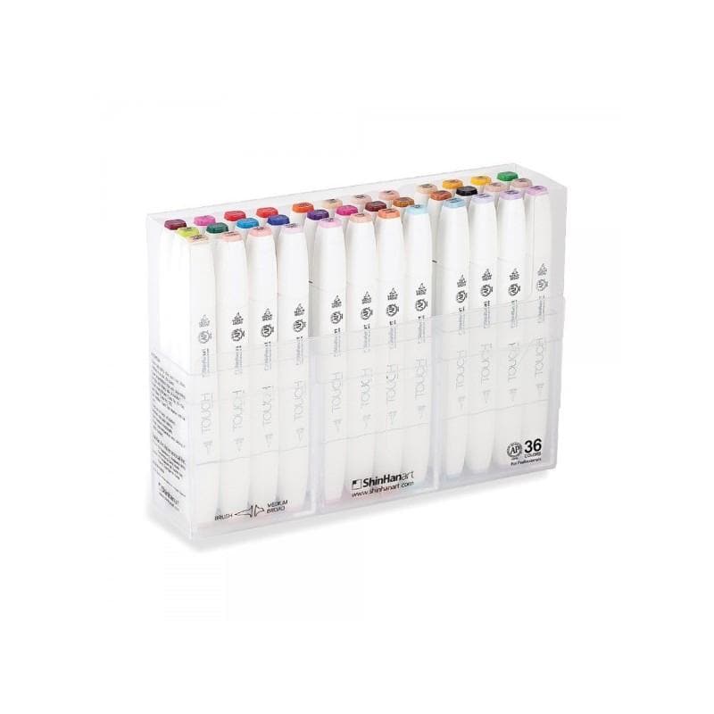 TOUCH - Maletín con 36 marcadores brush no. 13600