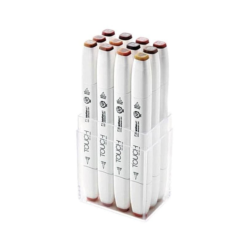 TOUCH - Set con 12 marcadores wood  brush no. 11210