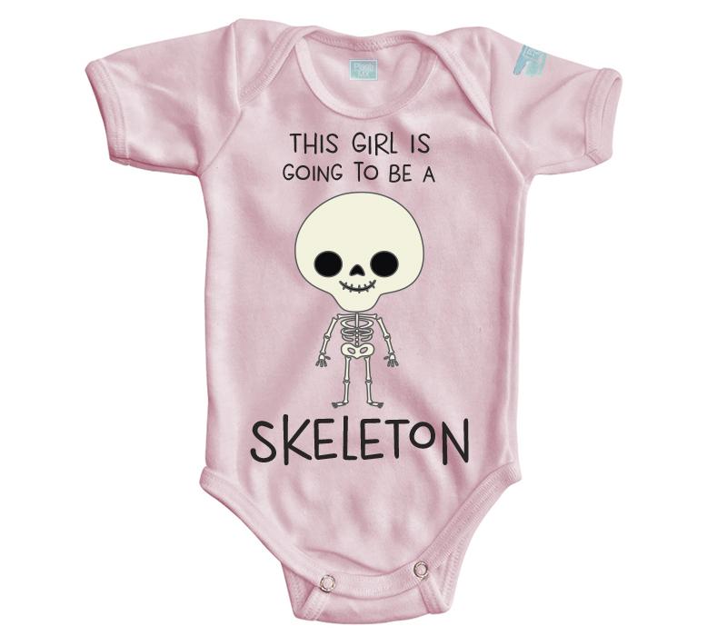 Body Bebe Skeleton Niña - MarchanteMX