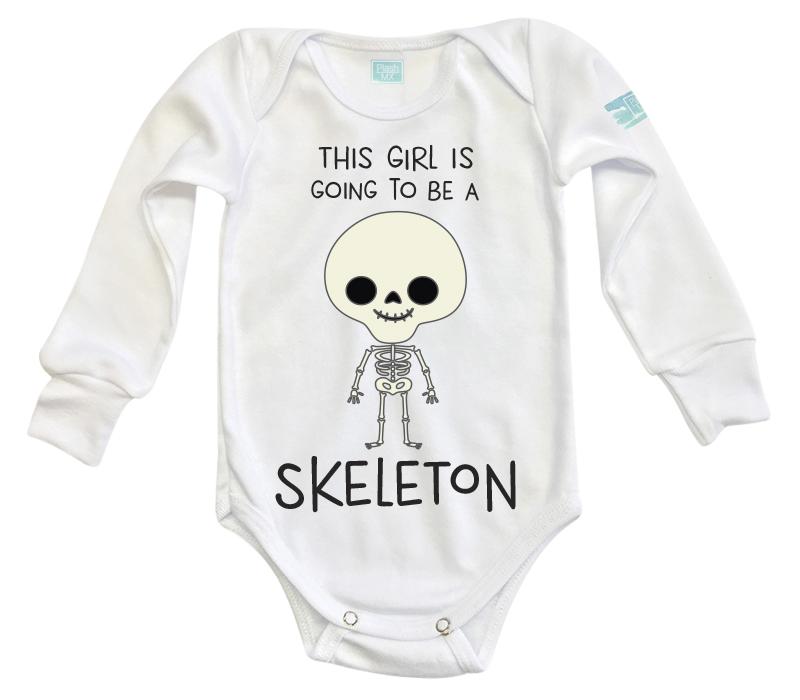 Body Bebe Skeleton Niña - MarchanteMX