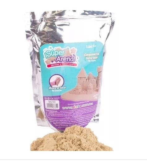 Super Arena Cinética 1 Kg Moldeable Color Arena - MarchanteMX