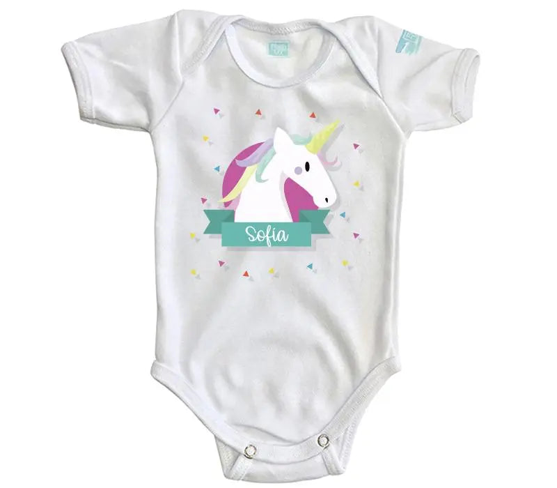 Body Bebé Unicornio con Nombre - MarchanteMX