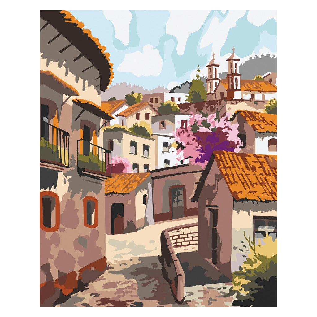 PINTA POR NÚMERO PUEBLO MÁGICO 40X50