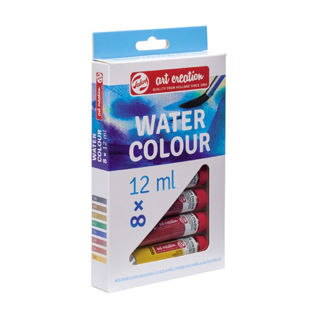 ART CREATIONS - Estuche con 8 piezas de acuarela con 12 ml