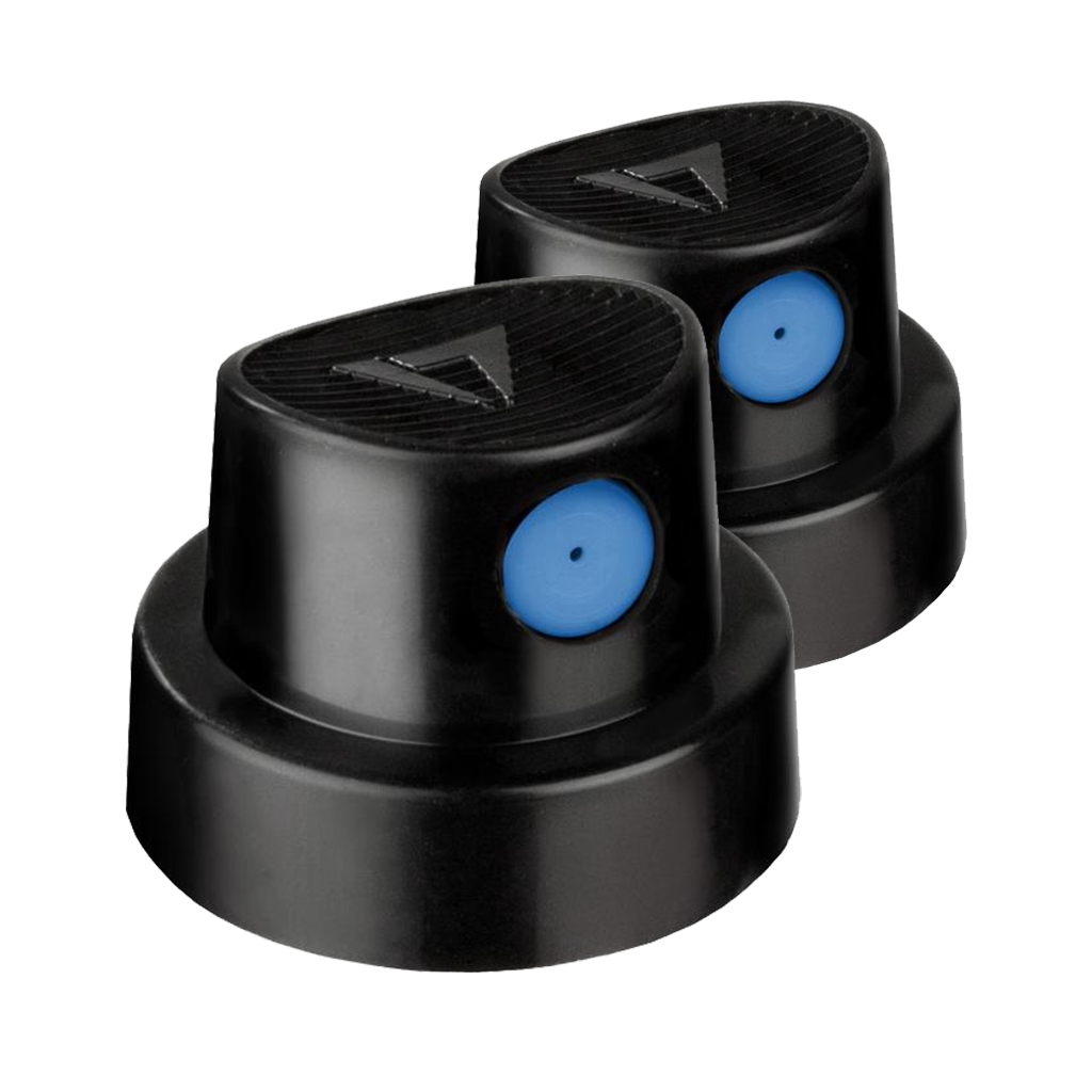 MOLOTOW - BOQUILLAS PARA AEROSOL TRAZO DELGADO NEGRO-AZUL 2 PIEZAS