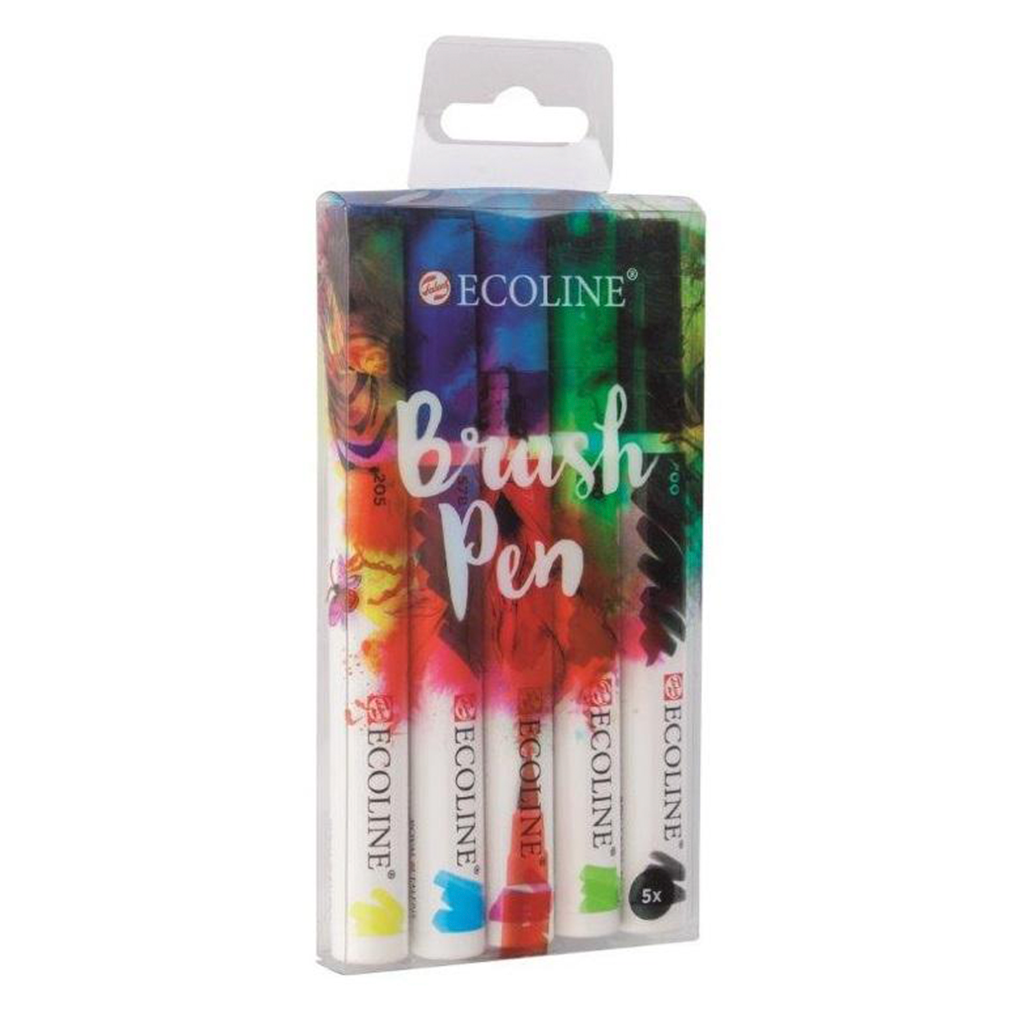 Set Marcadores Colores Ecoline Brush Pent Punta Pincel