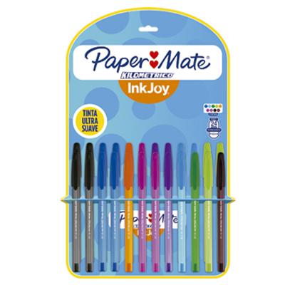 Bolígrafo Punto Mediano Stick Colores Surtidos 24 Pzas. 1940176 - MarchanteMX