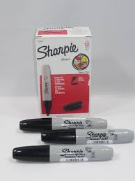 Marcador Permanente Sharpie Chisel Negro caja 12 piezas 1939487 - MarchanteMX