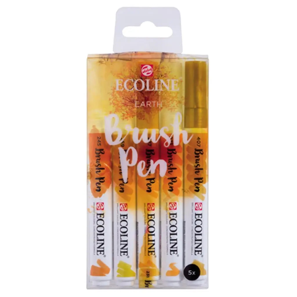 Stylo Pinceau Ecoline Talens - Prêt à L'emploi, Inodore - Pour Croquis Et Détails Artistiques