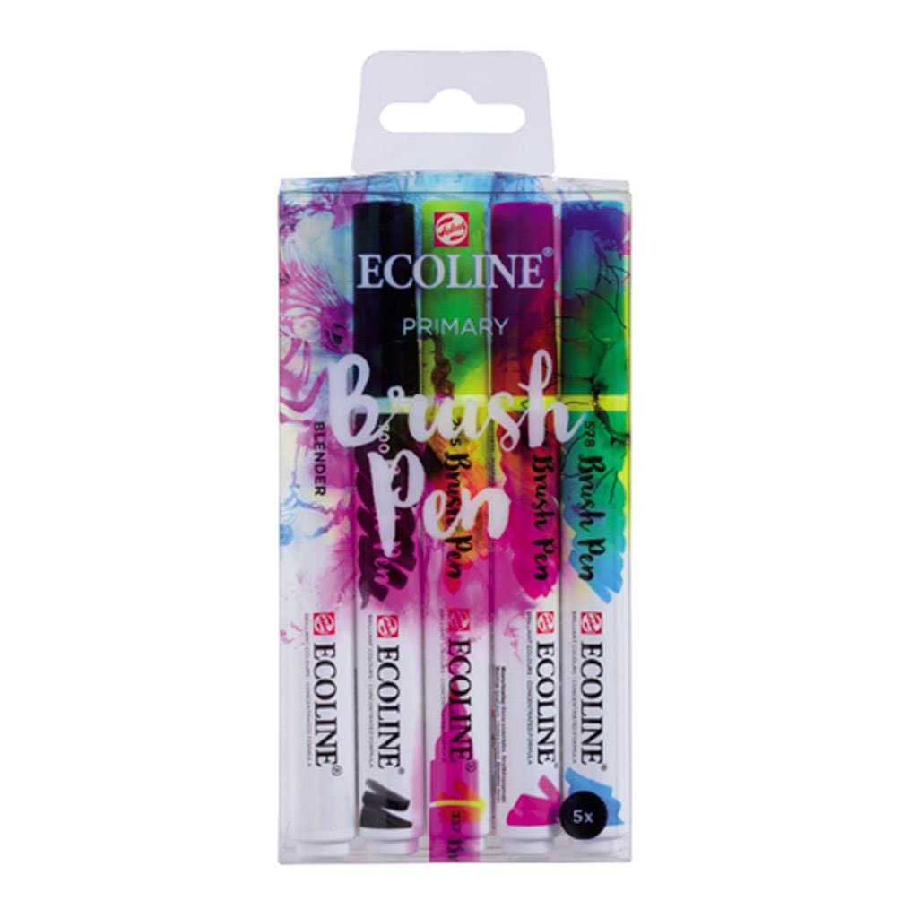 ECOLINE  - Estuche brush pen con 5 colores primarios n¬∞9900