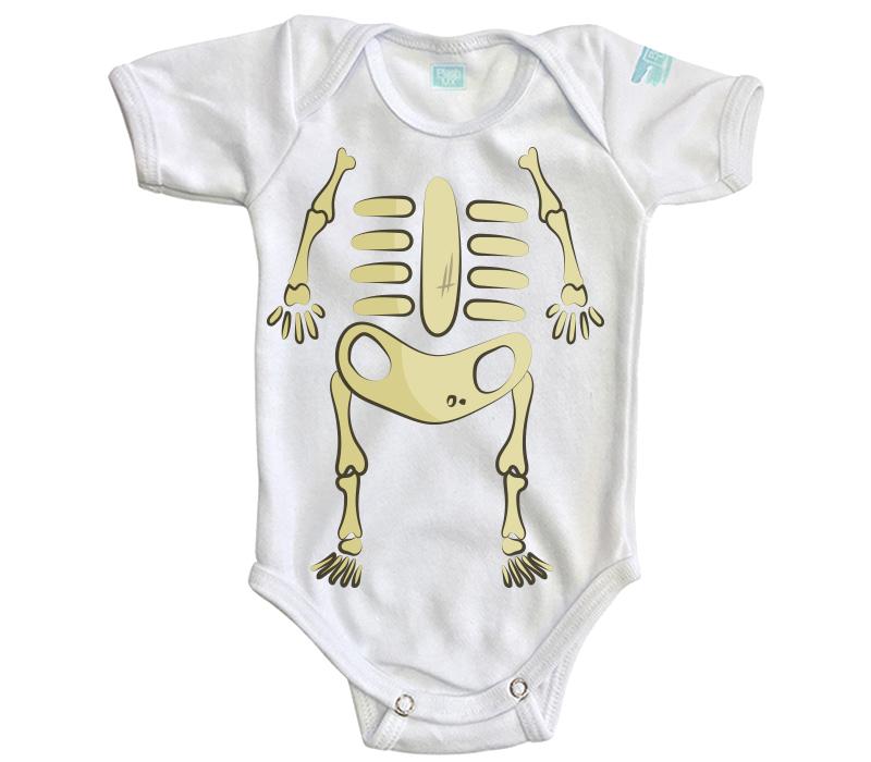 Body Bebé Esqueleto Halloween - MarchanteMX
