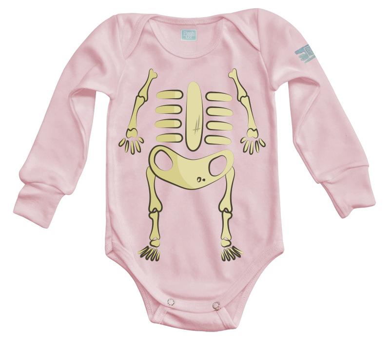 Body Bebé Esqueleto Halloween - MarchanteMX