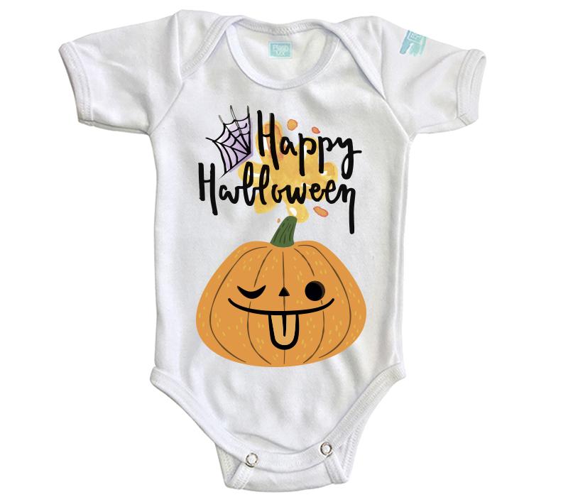 Body Bebé Happy Halloween Calabaza Mueca - MarchanteMX