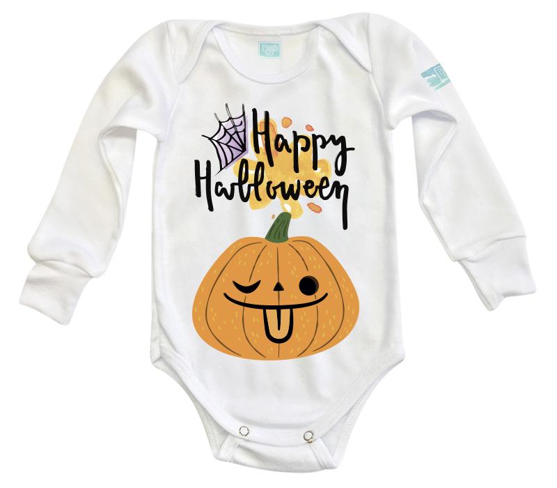 Body Bebé Happy Halloween Calabaza Mueca - MarchanteMX