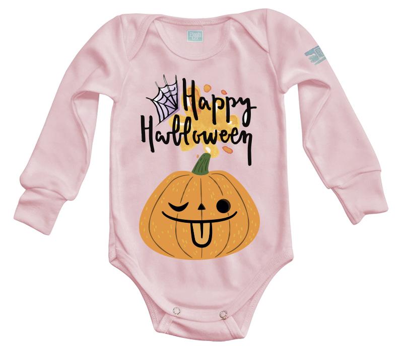 Body Bebé Happy Halloween Calabaza Mueca - MarchanteMX