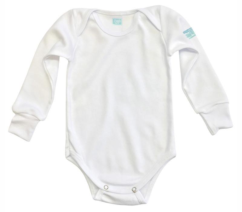 Body blanco bebé manga larga (3-6 meses)