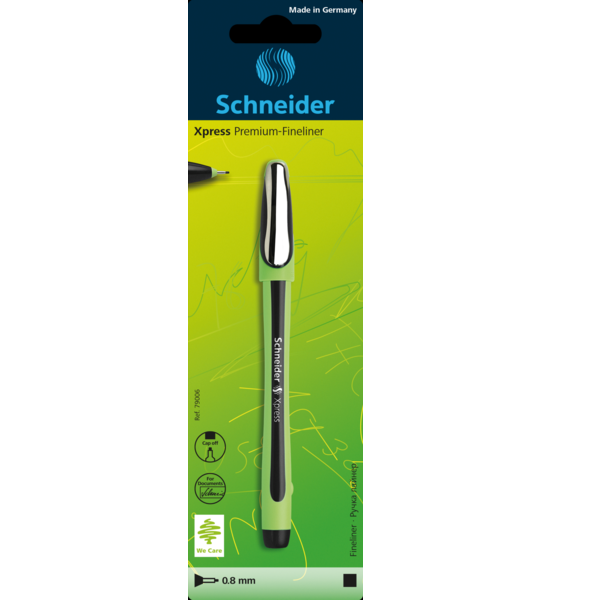 SCHNEIDER - 1 ESTILÓGRAFO FINELINER XPRESS #08 NEGRO