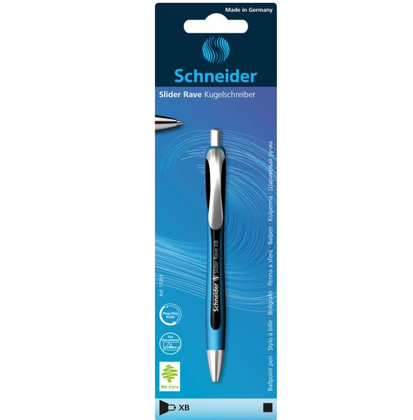 SCHNEIDER - 1 BOLÍGRAFO SLIDER RAVE XB AZUL