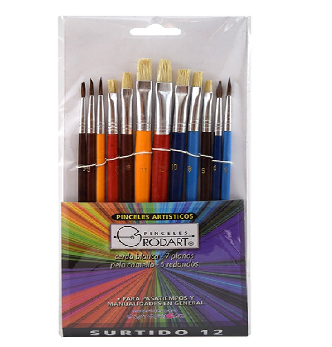 RODART - Juego de 12 pinceles surtidos