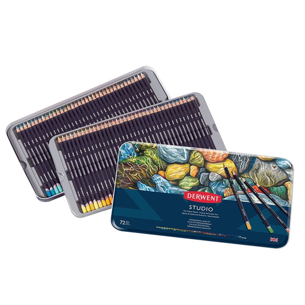 DERWENT - Caja metálica con 72 lápices studio no. 32201