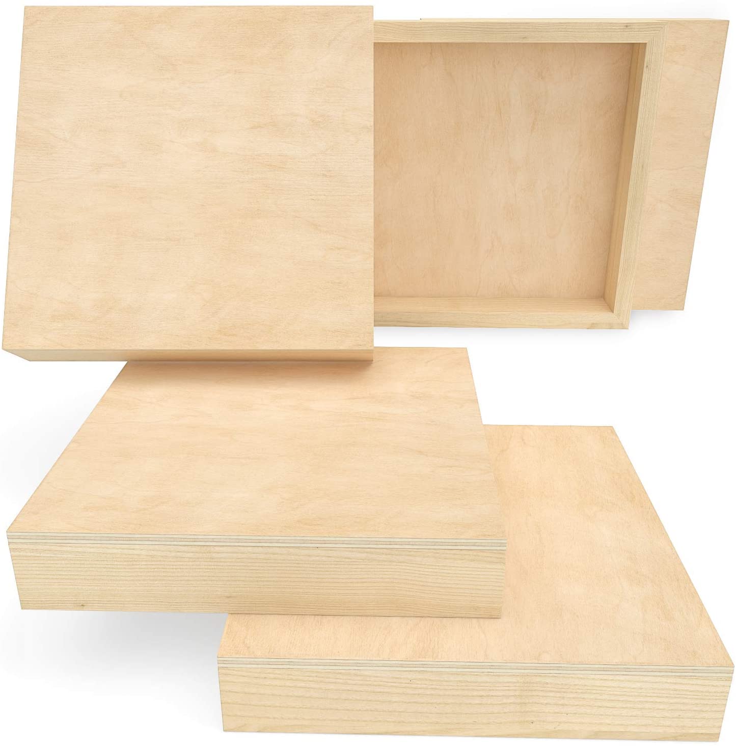 Set de 5 Lienzo Madera Canvas Bastidor Pintura 20x20 Arteza