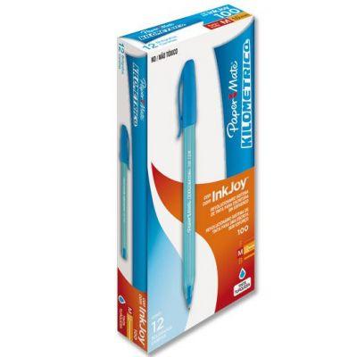 Bolígrafo Kilométrico Paper Mate Turquesa 12 piezas - MarchanteMX