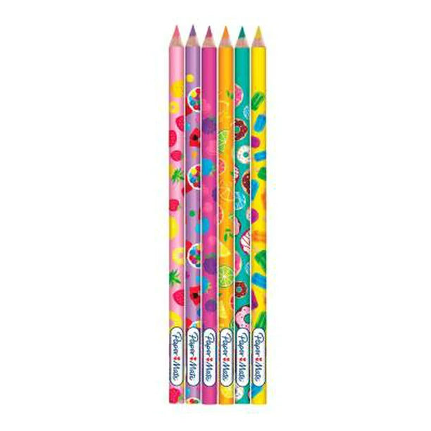Lápices De Colores Paper Mate Pastel Unipunta Candy Pop 6 Piezas
