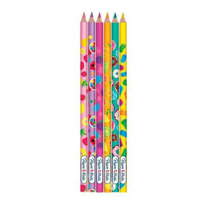 Lápices De Colores Paper Mate Pastel Unipunta Candy Pop 6 Piezas