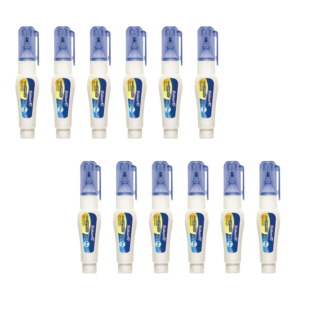Corrector 4ml Liquido Blanco Lápiz Pluma Pelikan 12 Piezas