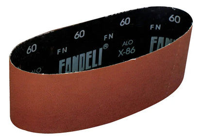 5 piezas Banda Lija X-86 Grano 060 Fandeli 3 x 24 Pulgadas - Marchante MX