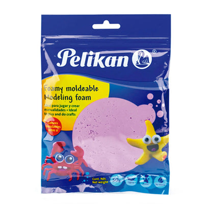Foamy Moldeable Pelikan 50gr Elegir Color Rosa - Pelikan - empaque