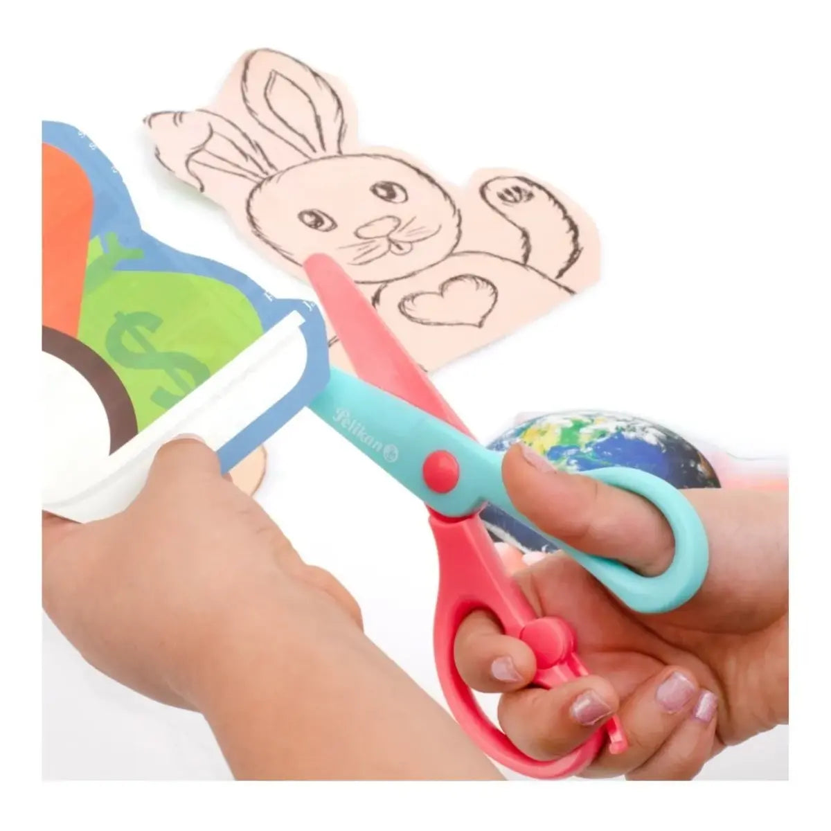 Tijera Plástica Entrenamiento Punta Roma Pelikan Pelikan