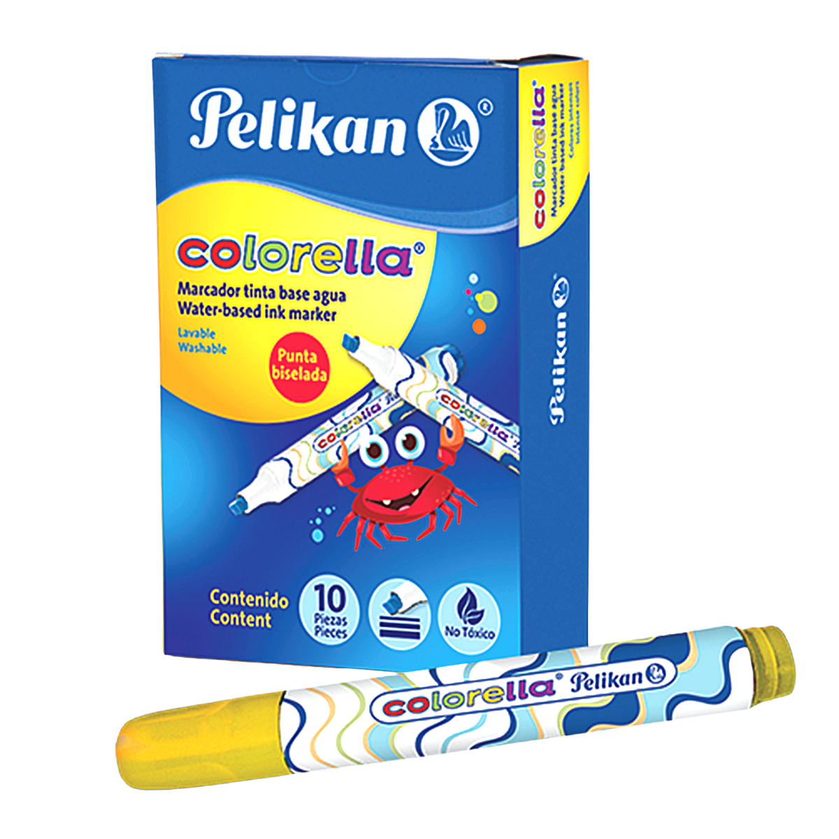 Marcadores Gruesos Lavables Colorella Pelikan 10 Piezas Elegir Color