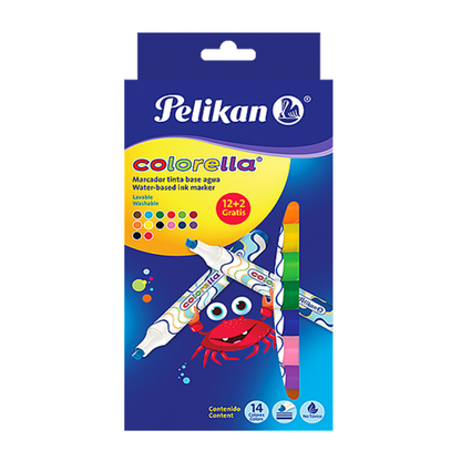 Plumones Plumin Pelikan Colorella 14 Piezas