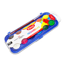 Acuarelas 12 Colores Intensos Tapa Godete + Pincel 30mm