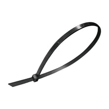 Cincho de Plástico Negro Aksi 30 cm x 4.6 mm, Bolsa con 50 Piezas