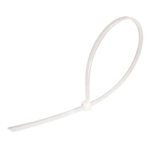 Cincho de Plástico Blanco Aksi 30 cm x 4.6 mm, Bolsa con 50 Piezas