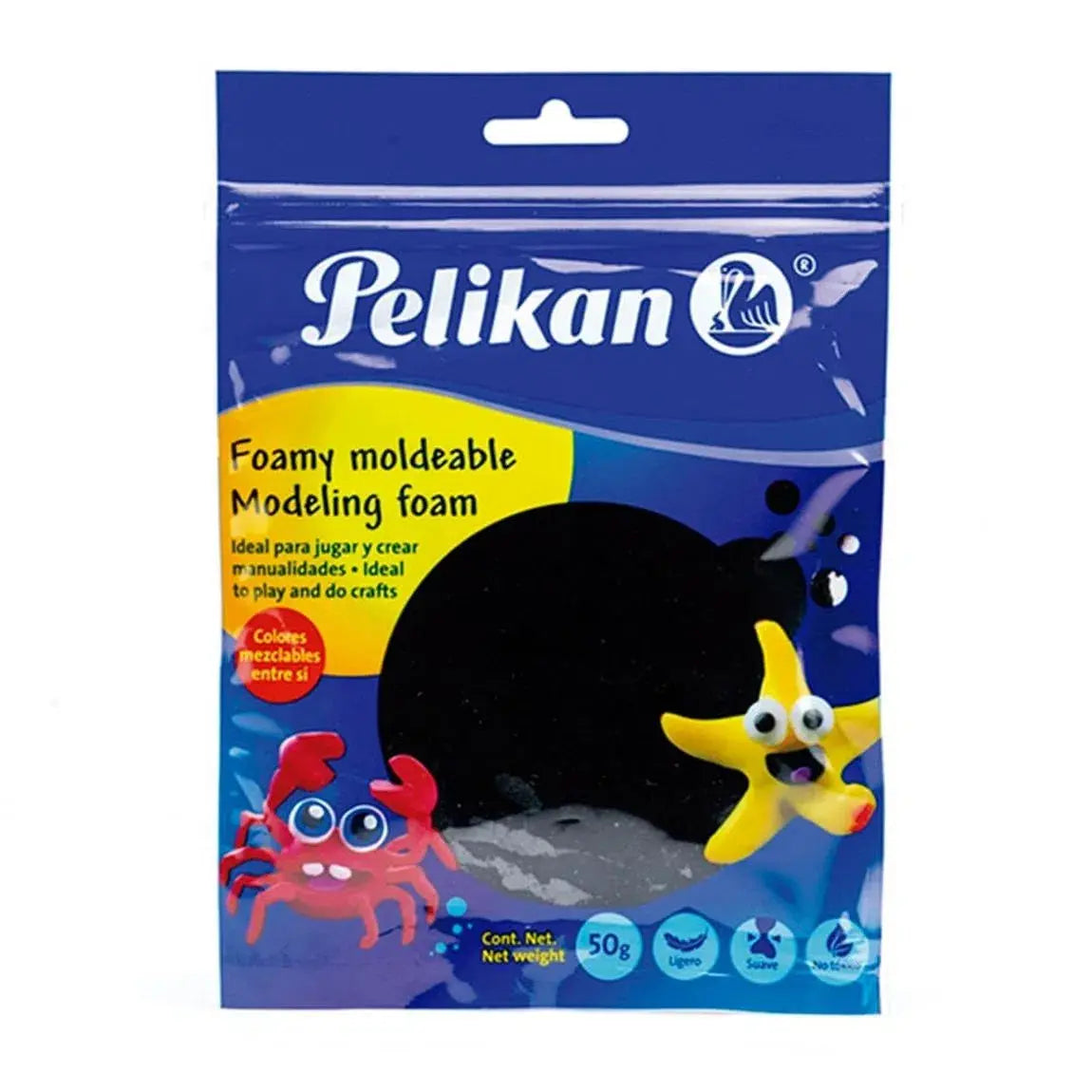 Foamy Moldeable Pelikan 50gr Elegir Color Negro - Pelikan - accesorios