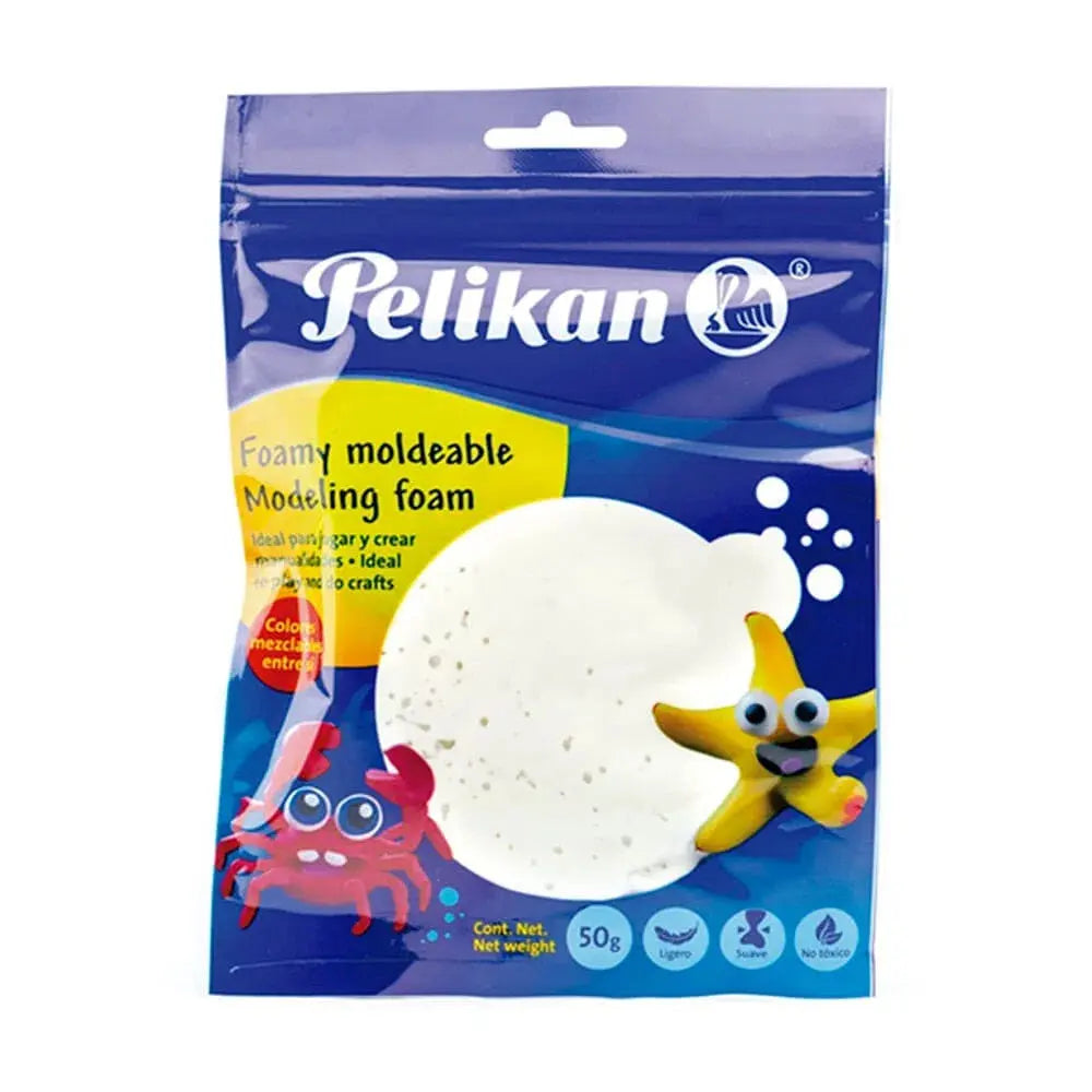 Foamy Moldeable Pelikan 50gr Elegir Color Blanco - Pelikan - vista lateral