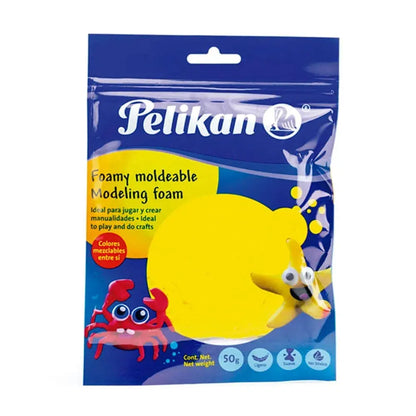 Foamy Moldeable Pelikan 50gr Elegir Color Amarillo - Pelikan - empaque